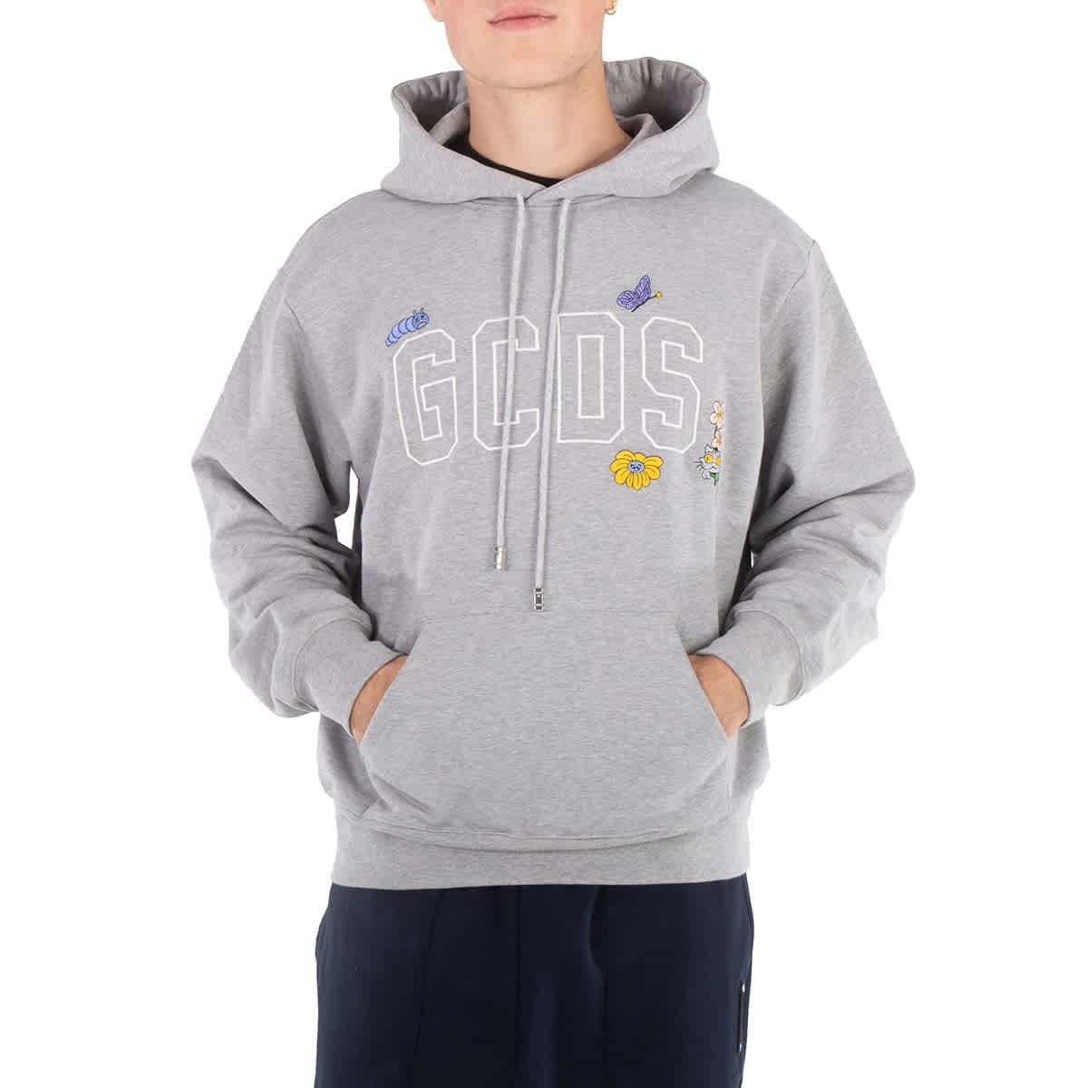 Толстовка с объемным логотипом GCDS украшенная вышивкой Средний размер 45790₽