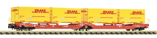 Fleischmann 6660051 (N) – Doppeltaschen-Gelenkwagen T3000E -DHL- Der Db Ag-image