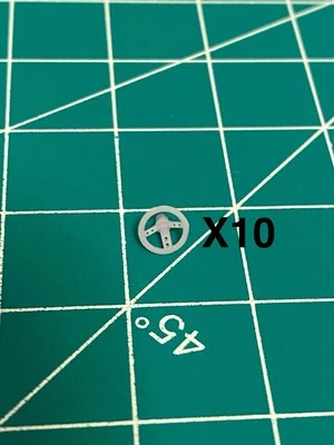 1/64 Scale Steering Wheel Pack X10 For Hotwheels Diecast Custom Build