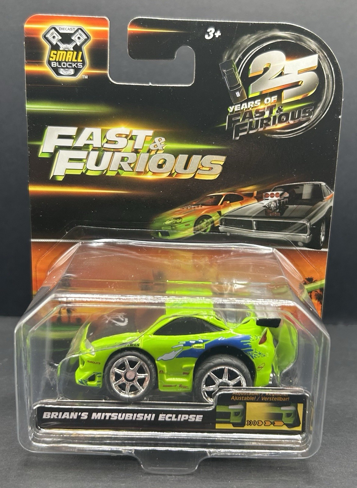 NEW Jada Fast & Furious 25 Years Small Blocks 1/43 Brian's Mitsubishi Eclipse