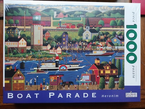 Spilsbury Puzzle Co. 1998 Boat Parade Heronim 1000 Piece Puzzle NEW Unopened - Picture 1 of 5