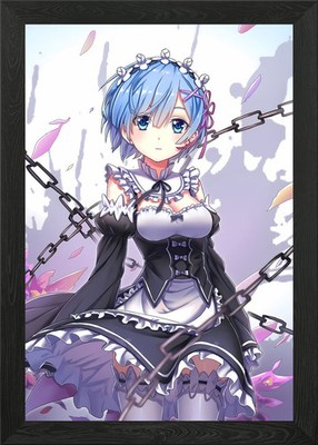 Rem from Re:Zero #2 Gerahmtes Wandbild Poster Druck Bild
