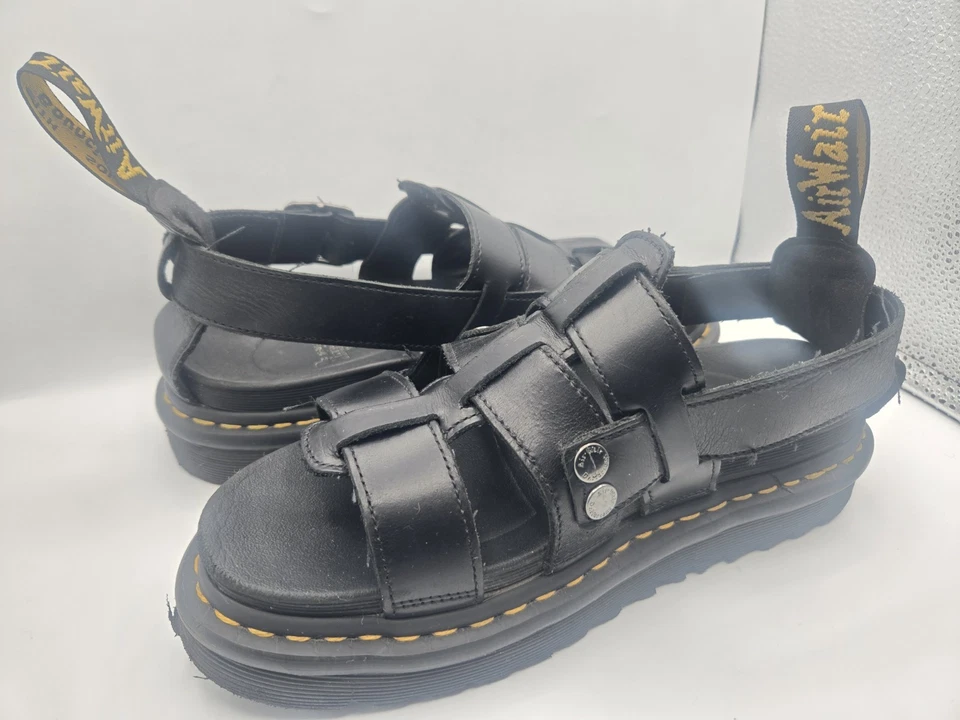 Dr. Martens Terry Fisherman Mens Black Sandals Size 8 M - Image 4 of 4