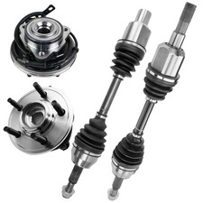 Front CV Axle and Wheel Bearing Compatible with Ford Explorer