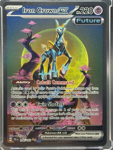 Iron Crown ex 206/162 SIR Temporal Forces Pokémon Card NM/Mint SV5M