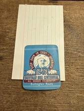 3 autocollants bagages Buffalo Bill Centennial Burlington Route 1946 Cody