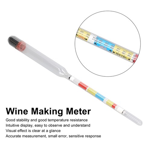 10pcs Beer Hydrometer Alcohol Meter Home Brewing Specific Gravity Tester Tool