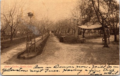 1909 Elitch's Garden Park Denver Colorado CO Antique Postcard Undivided