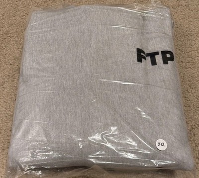 NWT FTP Fuckthepopulation Flocked Logo Pullover Heather Gray Size Men s XXL