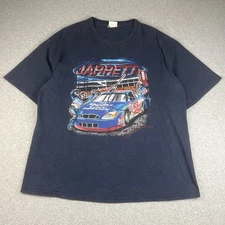 Vintage NASCAR Dale Jarrett T Shirt Men's 2XL Chase Authentics Blue AOP Racing