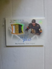 2021 SP Authentic Limited Material 2022-23 Update 42/50 Max Pacioretty Auto 