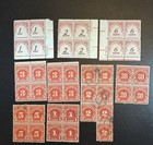 (9) Various US Postage Due Blocks Some Mint/ Some Used — photo 1