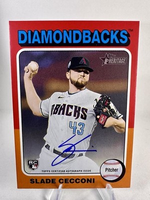 2024 Topps Heritage - Real One Autographs Slade Cecconi #ROA-SCE (AU, RC)