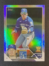 BOBBY WITT JR - 2023 Topps Series One Rainbow Foil Rookie Cup Card #7. rookie card picture