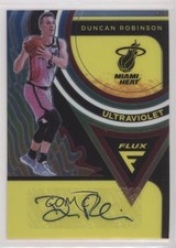 2020-21 Panini Flux Ultraviolet Signatures Duncan Robinson #UV-DRO Auto 0nj5