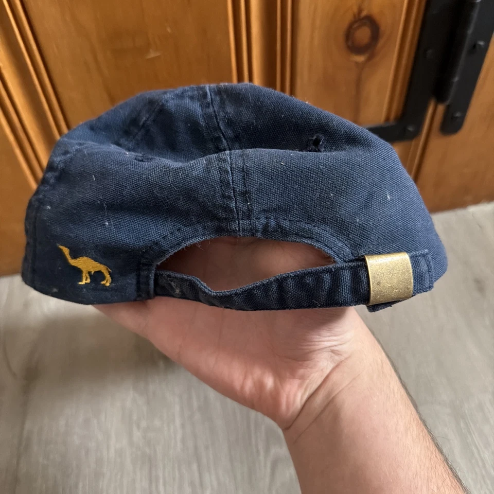 Gorra de Cigarrillo Vintage Camel Azul Marino Hebilla Ajustable Correa Trasera Logo Foto 3 de 4