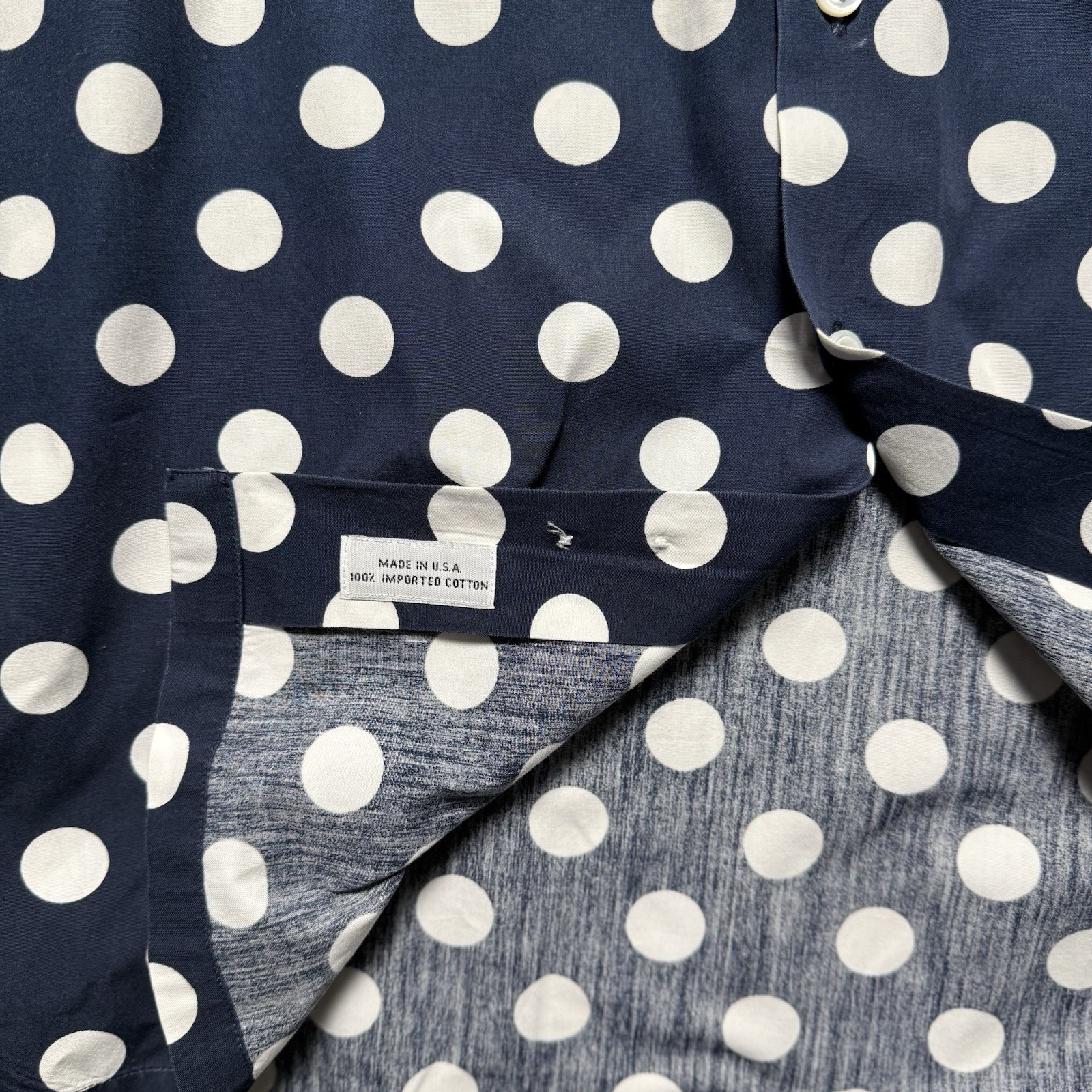 Maus & Hoffman Polka Dot Patterned Button Down Dr… - image 6