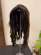 Women s Clip-In Synthetic Wavy Hair Extension, Dark/Light Brown 11-20 in