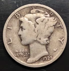 1925 P Mercury Dime circulated 90% Silver  Good G / VG