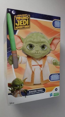 Star Wars Young Jedi Master Yoda 12,25 Zoll superweicher Plüsch + Lichtschwert NEU V#6