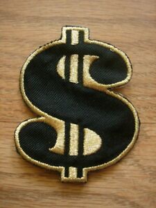 Dollar Money Sew On Iron On Patch Embroidered Badge Fabric Applique Patches DIY 