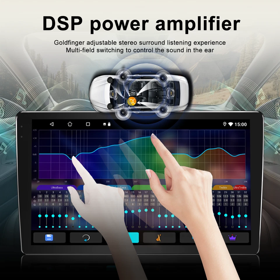 Radio de coche automática Android 13 GPS para Dodge Journey 2012-2016 Apple CarPlay Android Foto 3 de 4