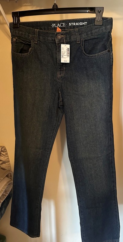 2 PR BOY'S JEANS - NWT - SZ 14 HUSKY - GAP AND THE CHILDREN'S PLACE