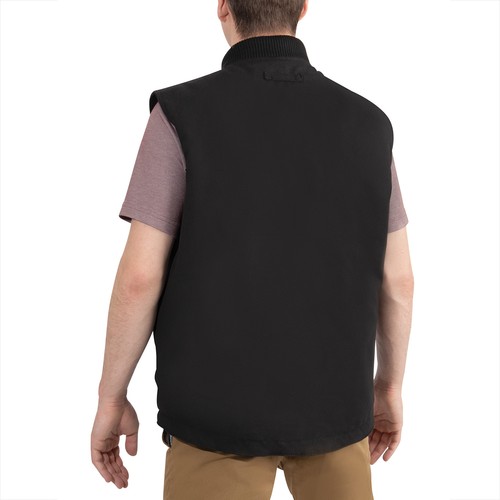 Concealed Carry Backwoods Canvas Vest Men's Black Tactical Vest - Picture 5 of 9