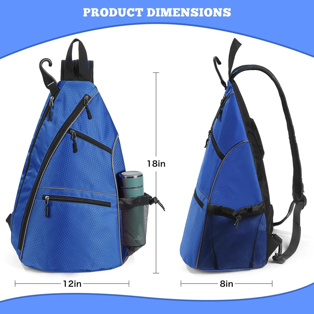Pickleball Bag For Men Women Pickleball Backpack Crossbody Sling Bag Pickleball Bag For Men Women Pickleball Backpack Crossbody Sling Bag