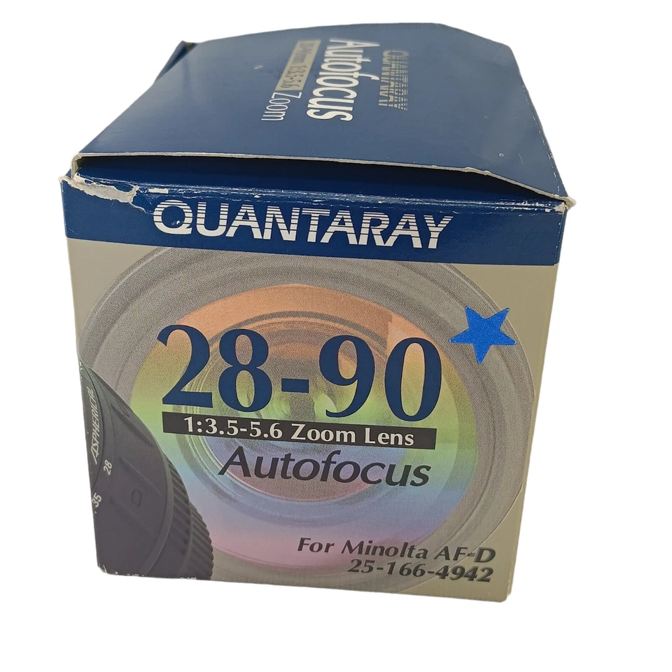 Quantaray Minolta Auto Focus Zoom 28-90mm f/3.5-5.6 Lens For Minolta - Image 4 of 4