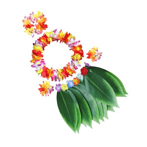 Simulierter Blattrock Bankett Hawaii-Dekorationen Hawaiianische Party -Outfit