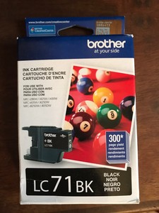 brother lc71 black ink