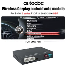 Wireless CarPlay Android Auto module For BMW 5 series F10/F11 2012-2016 NBT