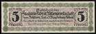 Emergency money Magdeburg southeast, 5 Pfennig, voucher of the saccharin factory Aktiengesel 
