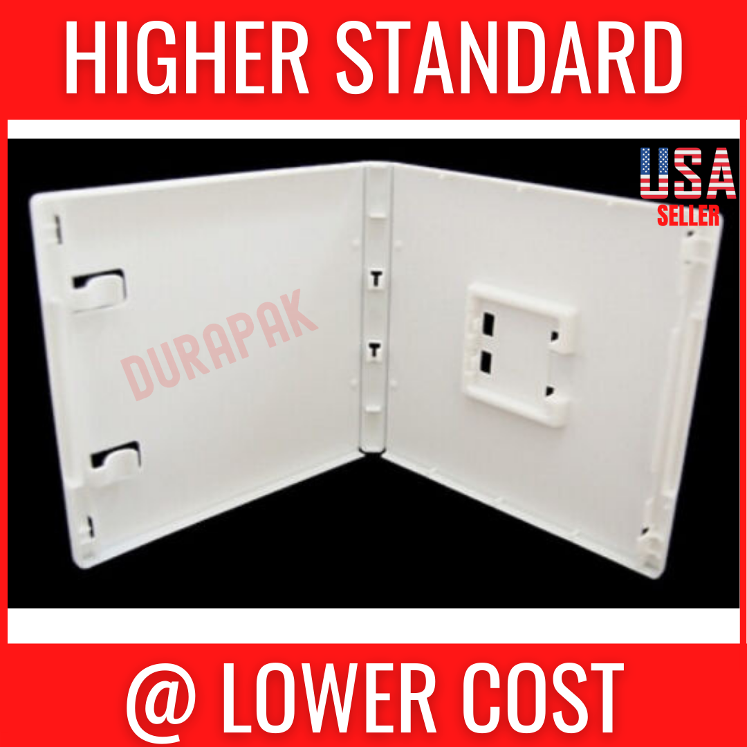 50 PCS Standard Replacement Game Case for Nintendo DS or 3DS, White Case