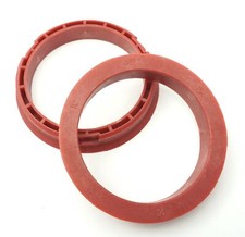 RONAL 1x Zentrierring 68,0-57,1 / 68 auf 57,1 Rot kompatibel mit VW Audi Seat Sk