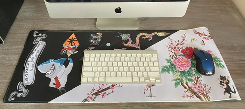Desk Mat Gaming Mouse Pad Extended Anti-slip Keyboard Pad 31.5*11.8 XXL - Picture 2 of 9