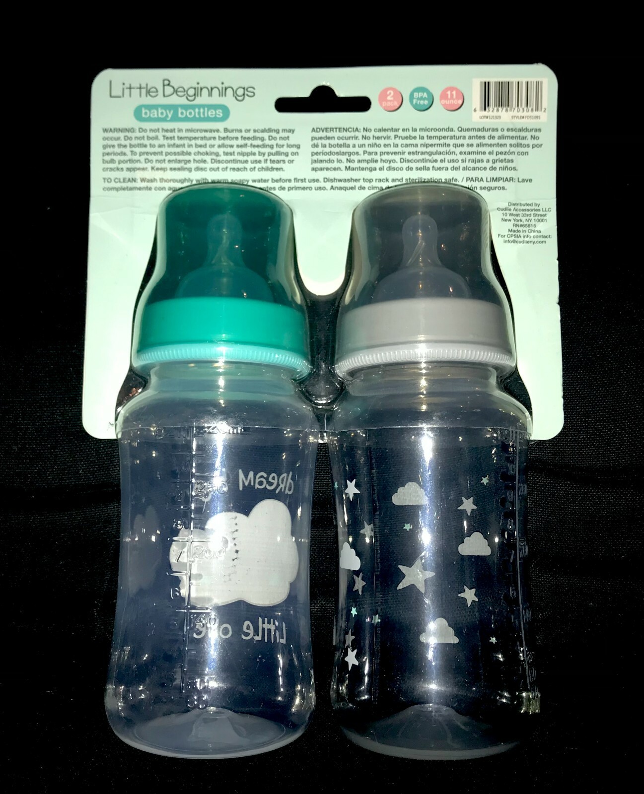 New!! Baby 2 "LITTLE BEGINNINGS" "Wide-Neck" Plastic BOTTLES sz 11 oz NIP |  eBay
