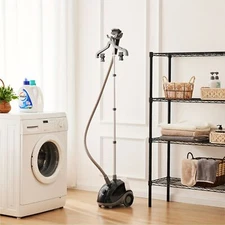 ZUNMOS Steamer for Clothes with Wheels 1. 8L Tank 1 Hour Continuous Steam