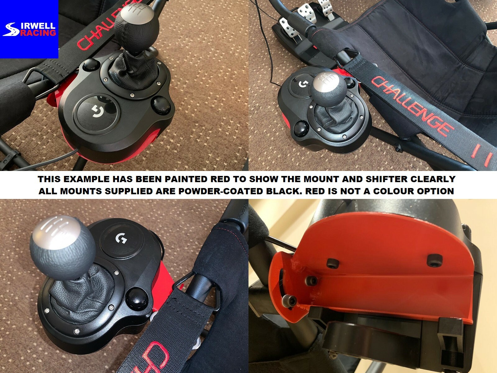 Logitech G29 G920 G923 Metal Shifter Mount for Playseat Challenge X