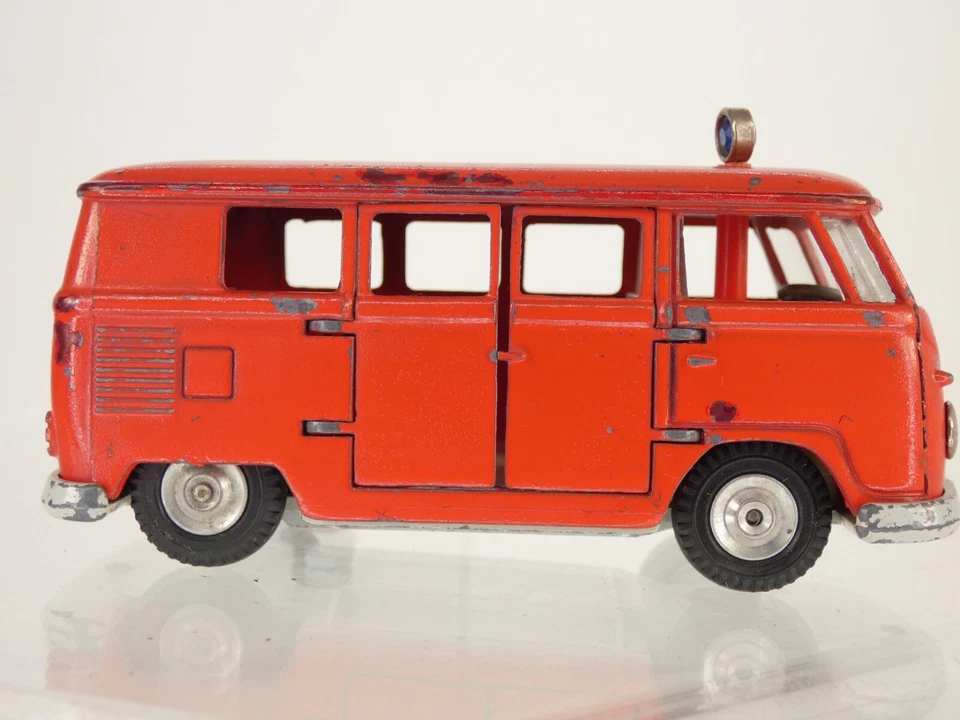 GAMA MINIMOD Volkswagen VW T1 VAN 955 Samba Cuerpo de Bomberos Bomberos Coche de Juguete Foto 4 de 4