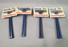 Sunoco Gas & Oil Vintage Gillette Disposable Razor Service Station Set of 4