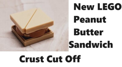 New LEGO Sandwich Food Peanut Butter NO CRUST Vegan Crustless Sammy ...