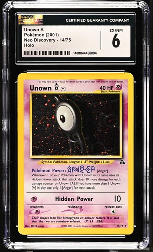 Unown [A] (Unlimited) graded CGC 6 for sale on eBay