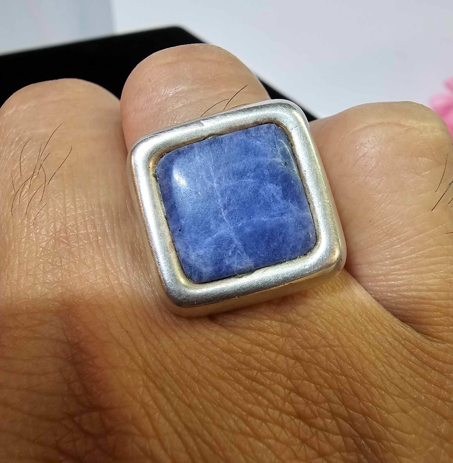 Marked Tempus 925 sterling adjustable ring Sz 6.5… - image 1