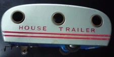 Vintage SSS Japan Tin Toy Litho House Trailer Camper
