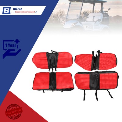For EZGO Medalist TXT Golf Carts 1994-2013 Front And Rear Red Seat Covers Models