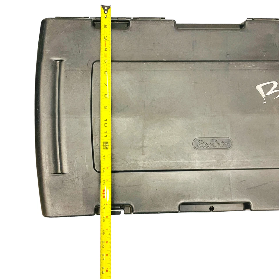 Sterilite 18429002 Footlocker Stackable Storage Bin w/ Wheels and Handle Black - Image 3 of 4