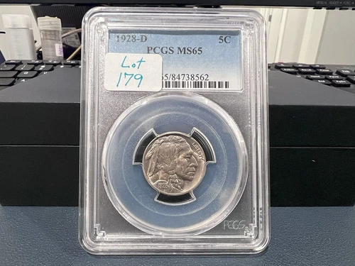 1928-D 5c Buffalo Nickel PCGS MS65 Blue Label (CFJ)