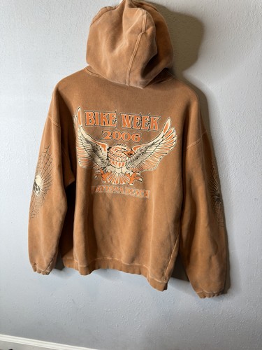 Vintage bike week, Daytona, beach hoodie, size small street wear skulls - Picture 6 of 8